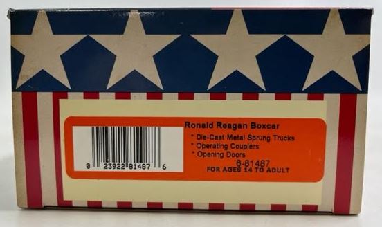 Lionel 6-81487 O Gauge USA Presidents Ronald Reagan Boxcar