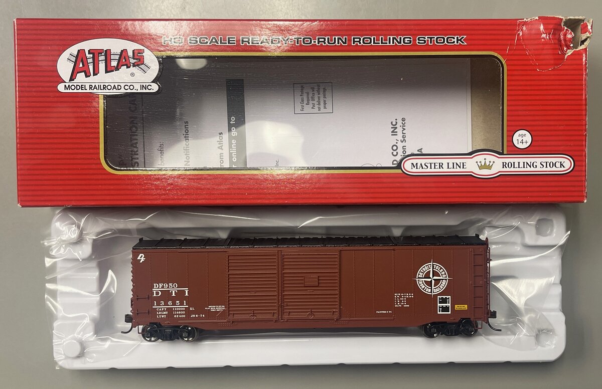 Atlas 20004407 HO Detroit Toledo & Ironton 50' Double Door Box Car #13651