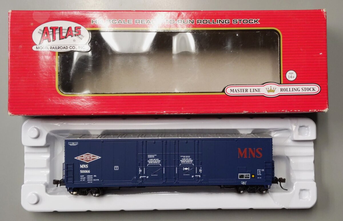 Atlas 20003428 HO Minneapolis,Northfield & Southern Evans 53' Boxcar #50066