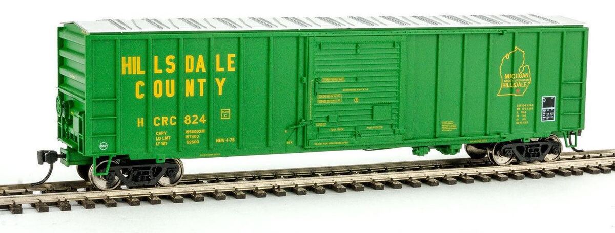 Walthers 910-2146 HO Hillsdale County 50' ACF Exterior Post Boxcar #824