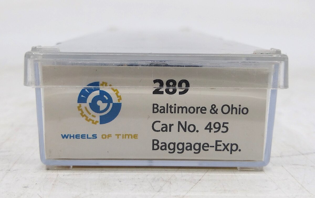 Wheels of Time 289 N Scale B&O 70' Heavyweight Baggage-Exp Car #495