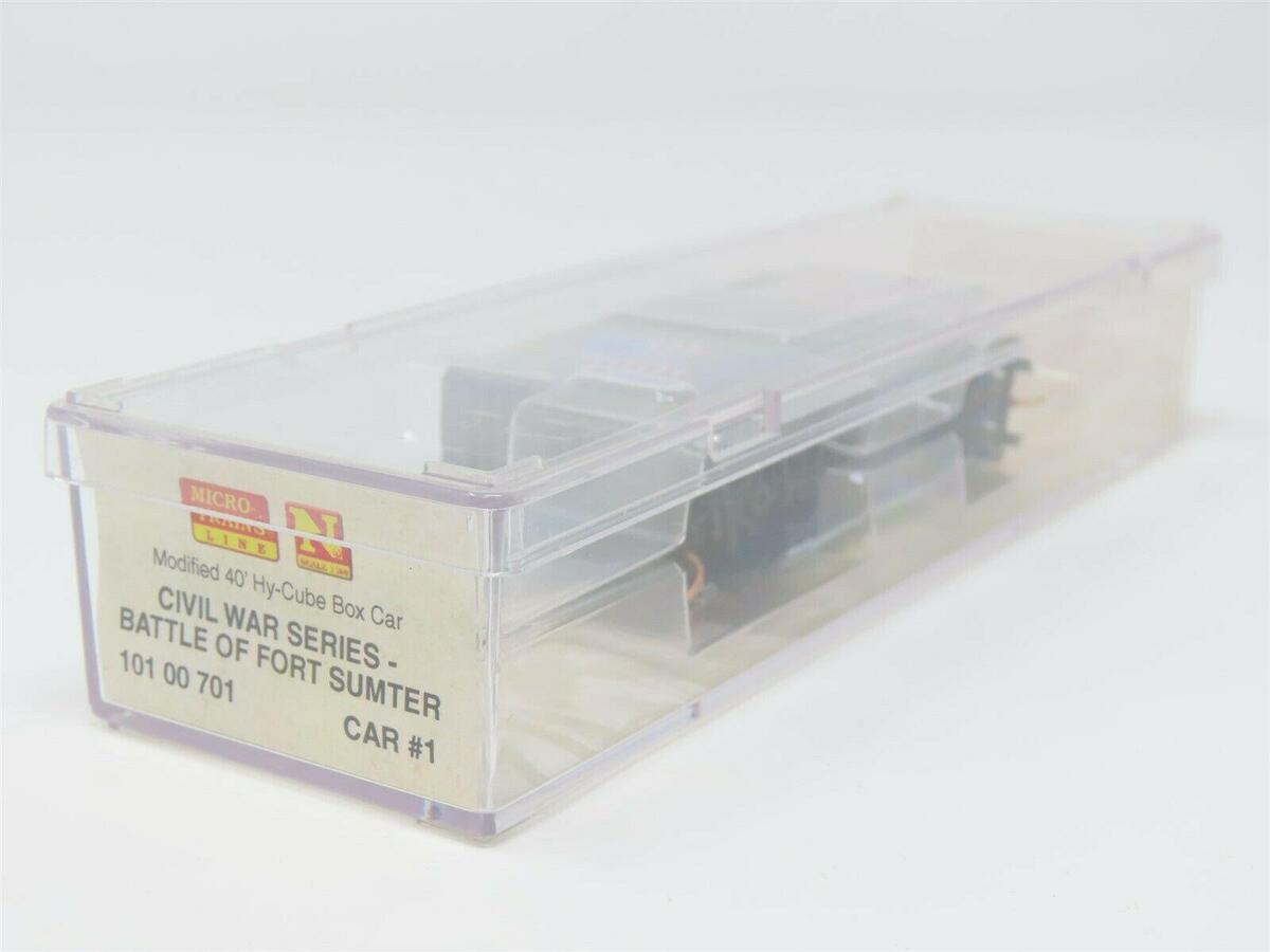 Micro-Trains 10100701 N Scale Battle of Fort Sumter 40' Hy-Cube Boxcar #1