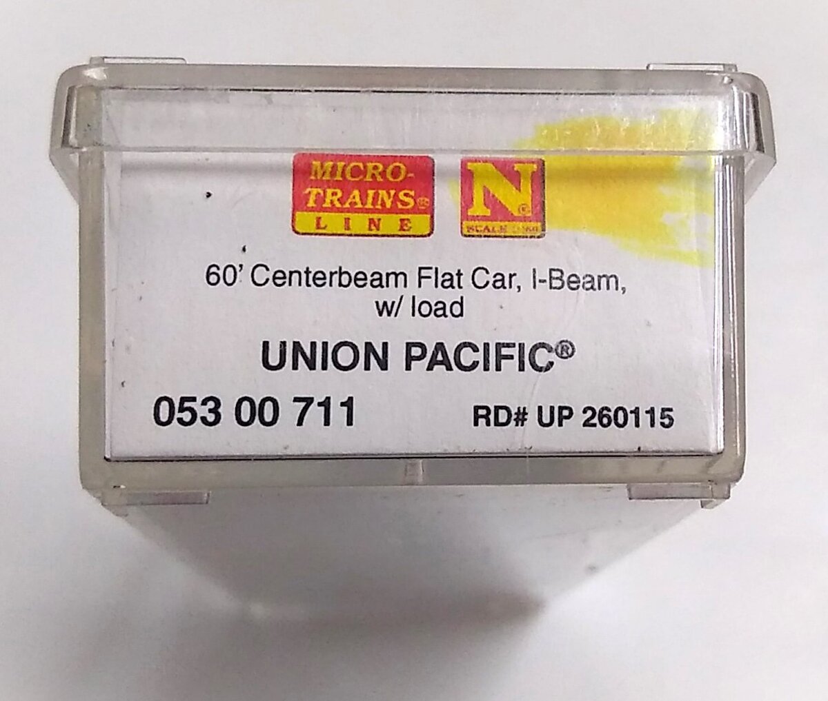 Micro-Trains 05300711 N Union Pacific 60' Centerbeam Flatcar w/Load #260115