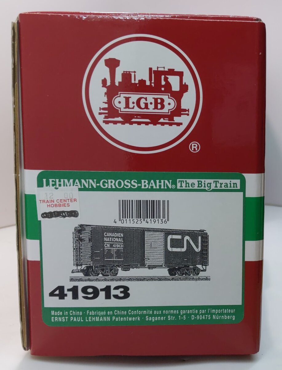 LGB 41913 G Scale Canadian National Box Car #419131