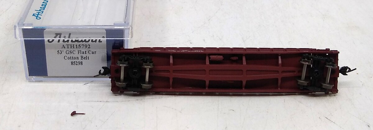 Athearn 15792 N Cotton Belt (SSW) 53' GSC Flatcar #85298