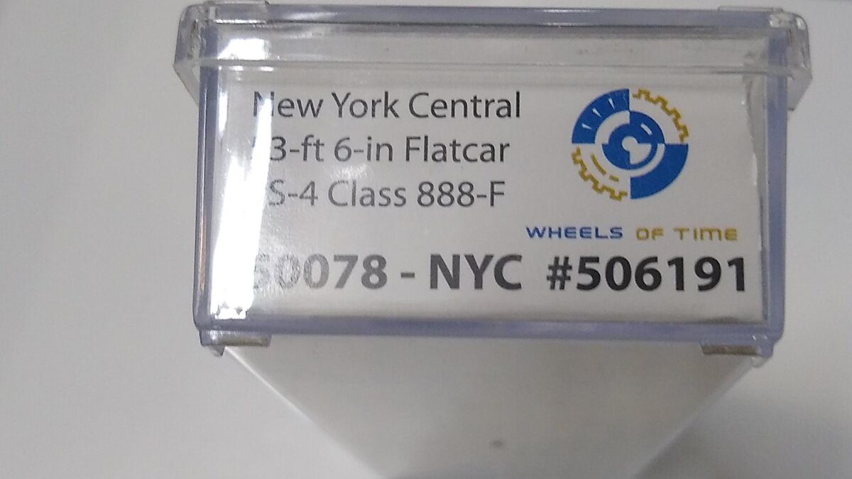 Wheels of Time 50078 N Scale New York Central Flat Car # 506191