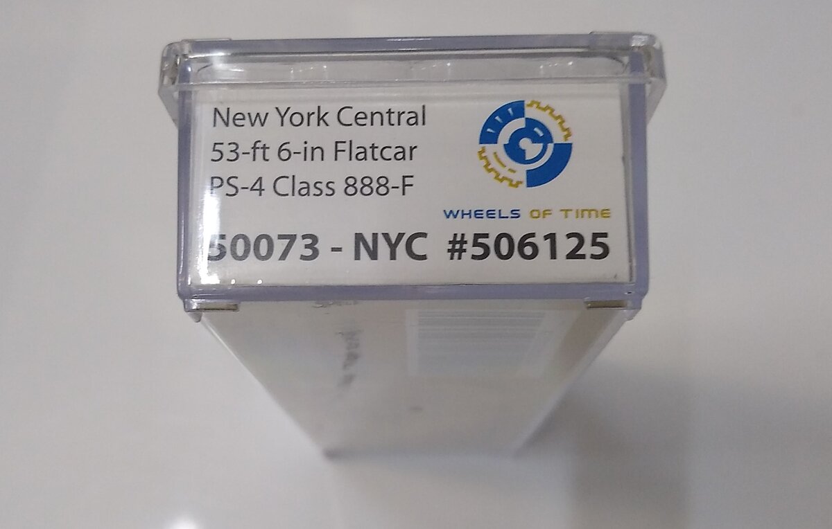 Wheels of Time 50073 N Scale New York Central Flat Car # 506125