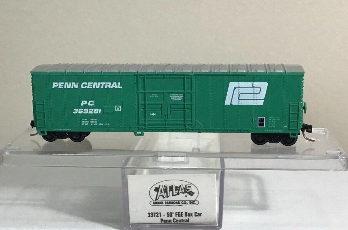 Atlas 33721 N Scale Penn Central 50' FGE Boxcar