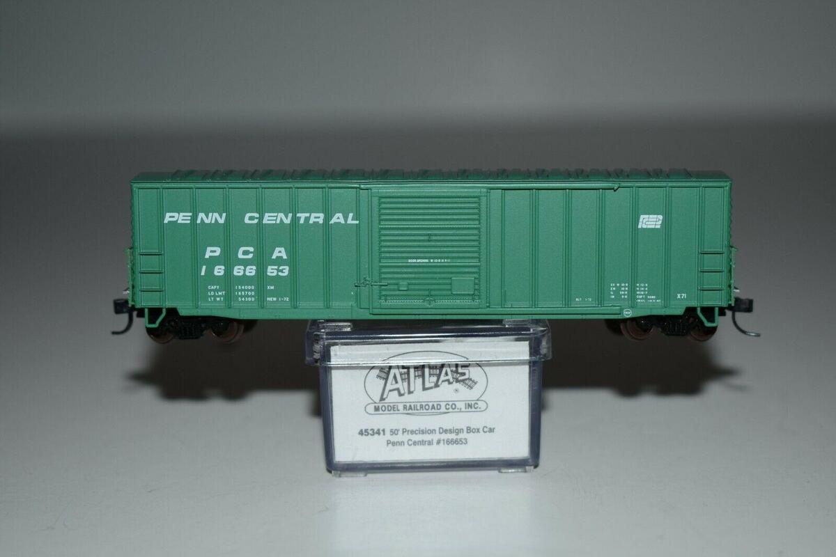 Atlas 45341 N Scale PC 50' Ribbed Boxcar #166653