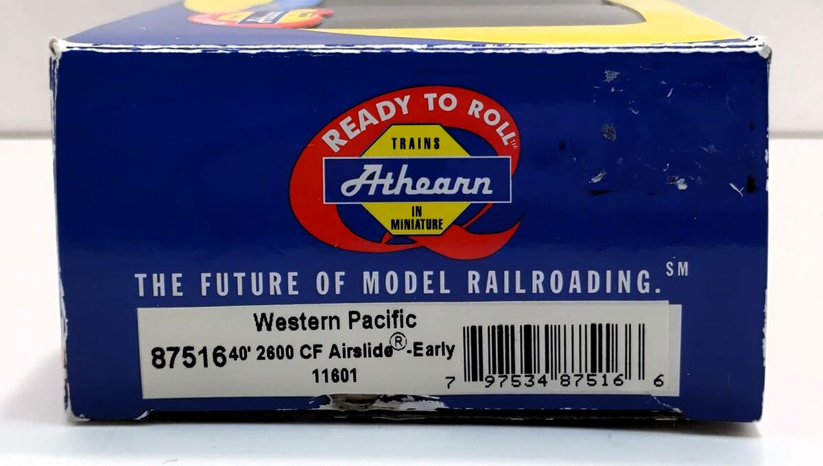 Athearn 87516 HO Scale Western Pacific 40' 2600 CF Airslide-Early Hopper #11601