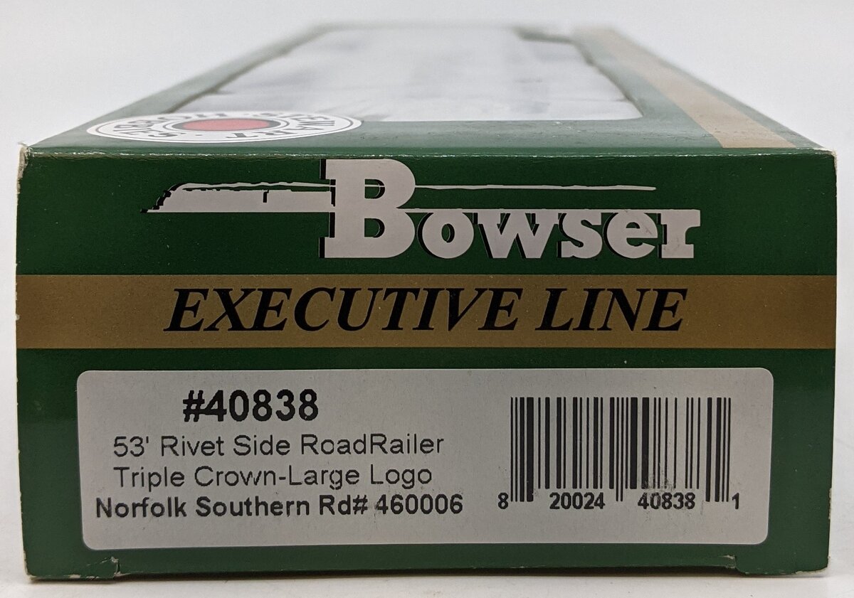 Bowser 40838 HO Scale Norfolk Southern 53' Triple Crown Roadrailer #460006