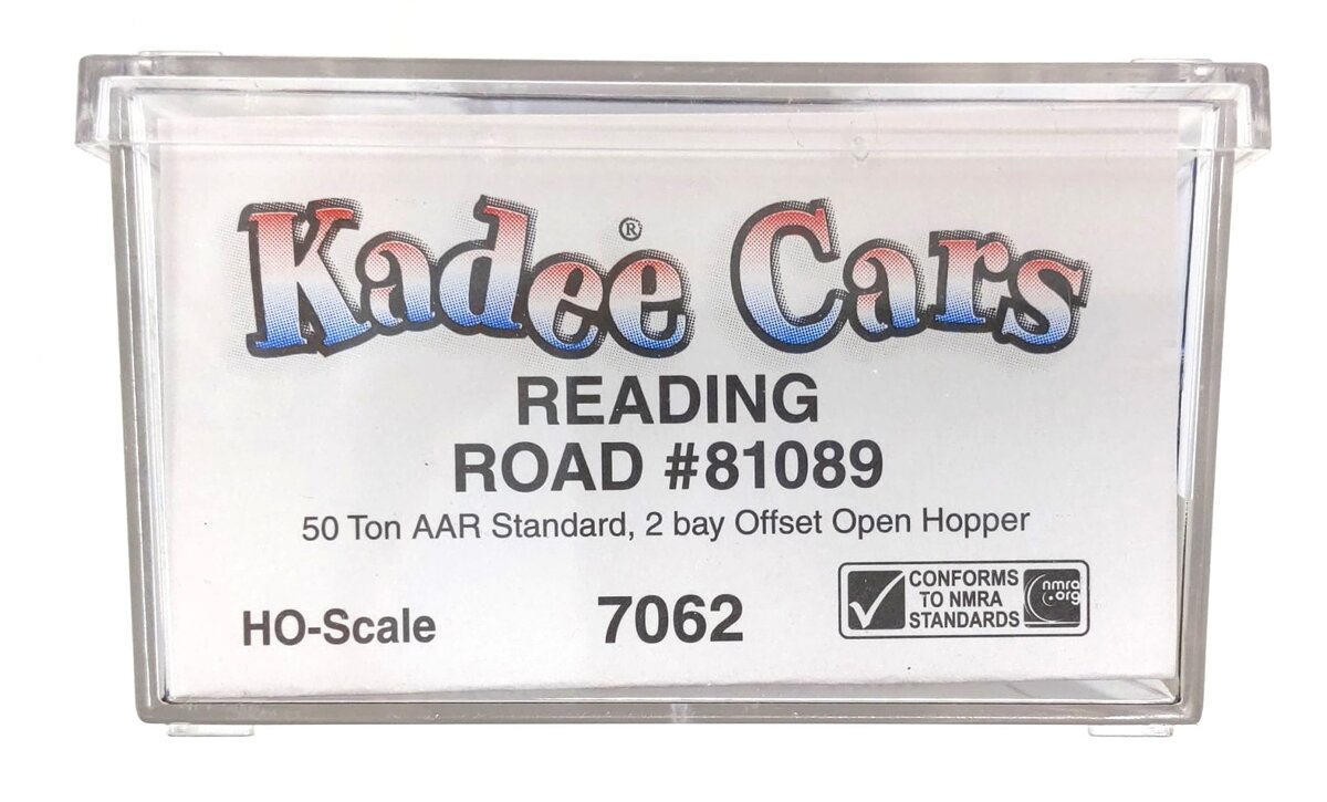 Kadee 7062 HO Scale Reading 50 Ton ARR 2 Bay Offset Hopper Car #81089