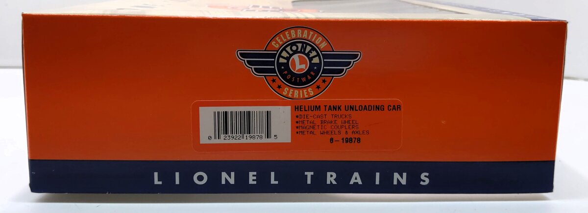 Lionel 6-19878 O Operating Helium Tank Dump Flatcar #3362