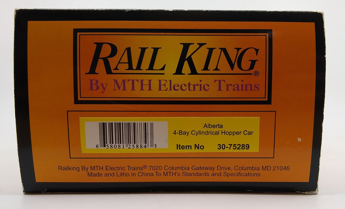 MTH 30-75289 Alberta 4-Bay Cylindrical Hopper Car