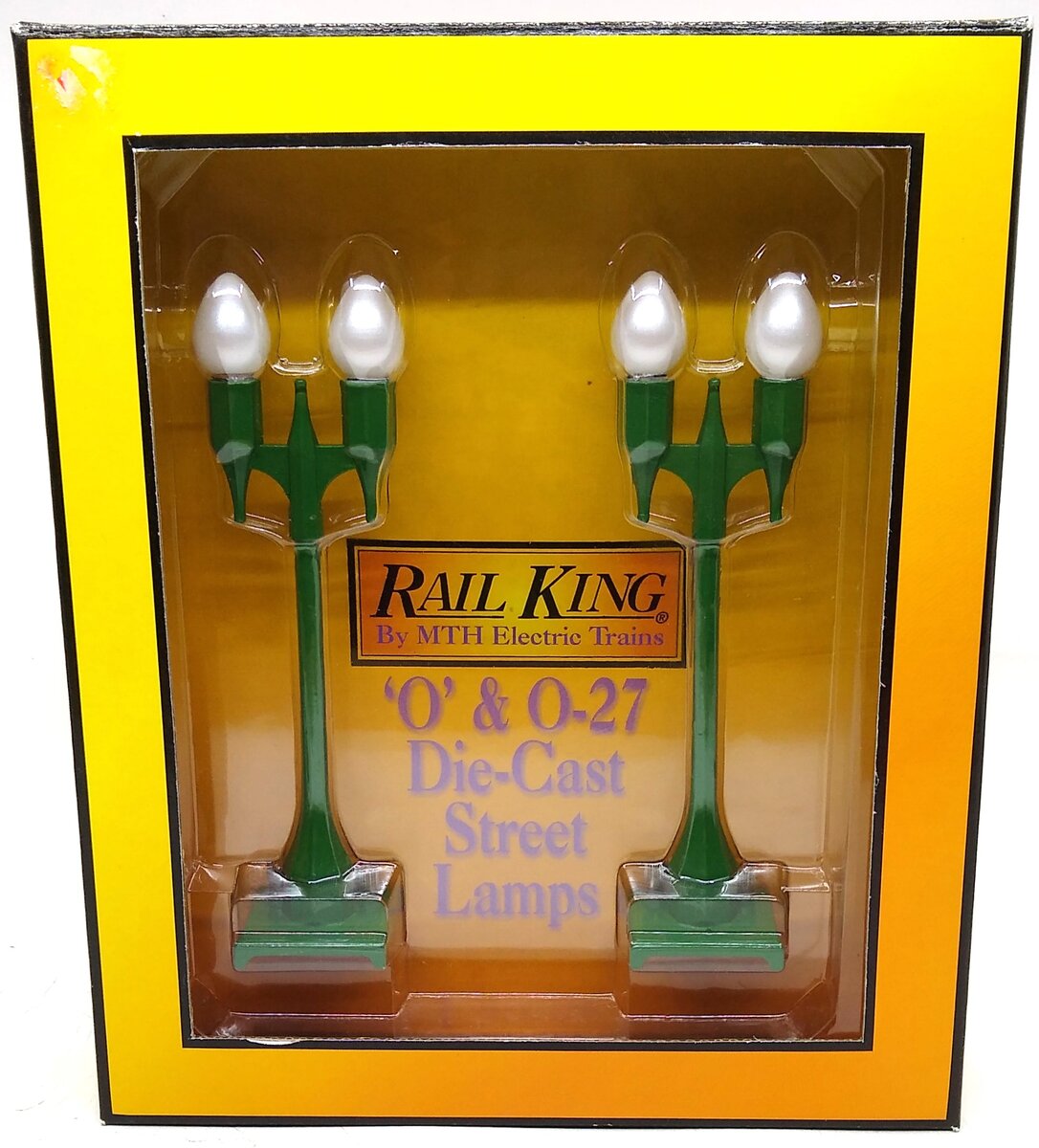 MTH 30-1080 #580-2 O and 0-27 Scale Green Pea Street Lamp Light (Set of 2)
