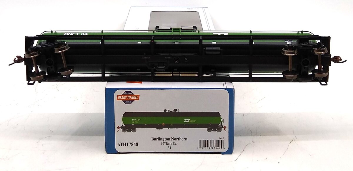 Athearn 17848 HO Burlignton Northern 62' Tank Car #34 - RTR