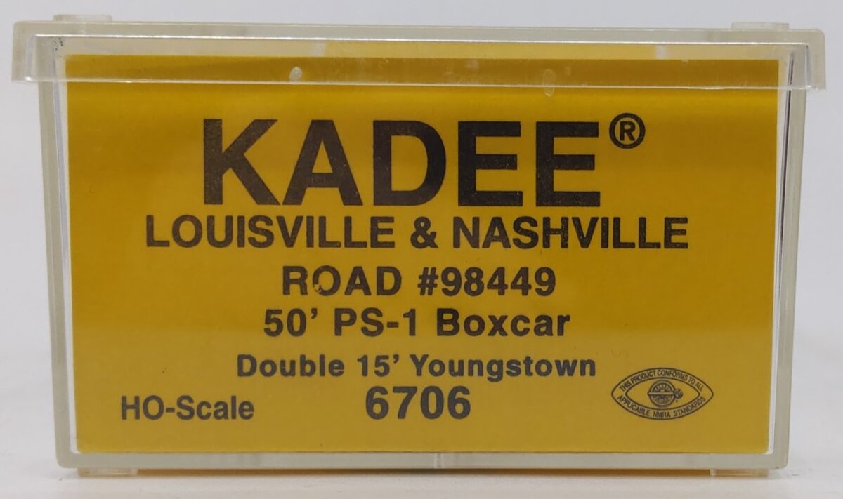 Kadee 6706 HO Louisville & Nashville 50' PS-1 Double Door Boxcar #98449