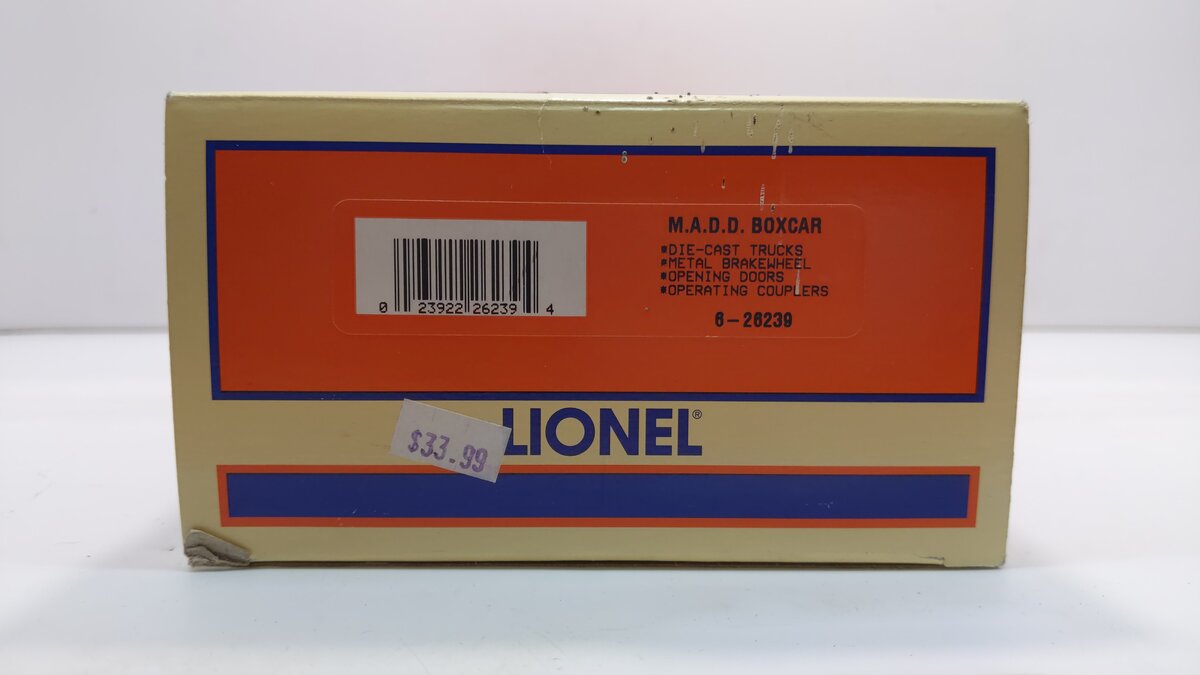Lionel 6-26239 O Gauge M.A.D.D. Boxcar #9700