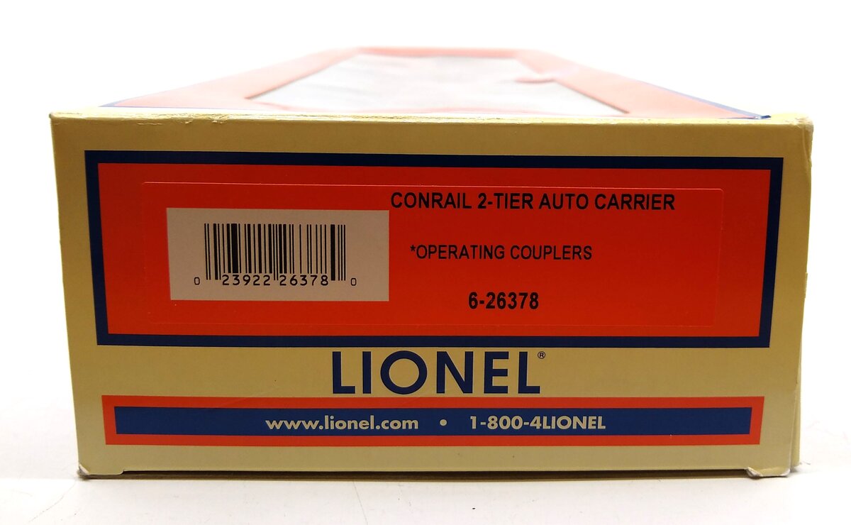 Lionel 6-26378 O Gauge Conrail 2-Tier Auto Carrier #786414