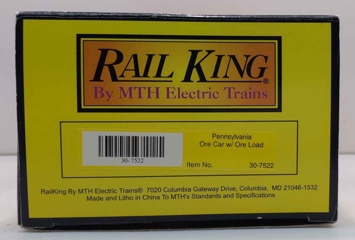 MTH 30-7522 O Pennsylvania RailKing Ore Car #15886