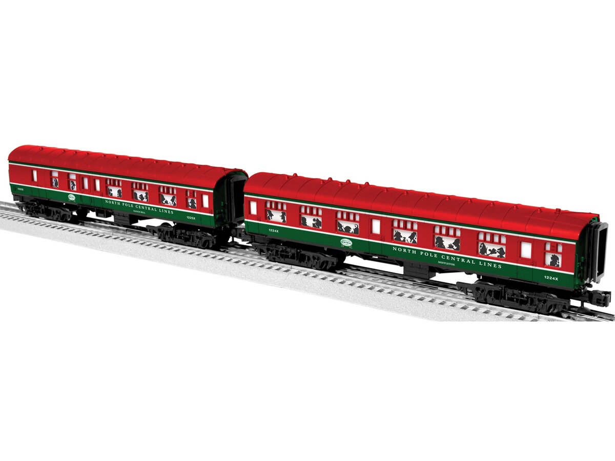 Lionel 6 35250 O Gauge North Pole Passenger Cars Set of 2 Trainz