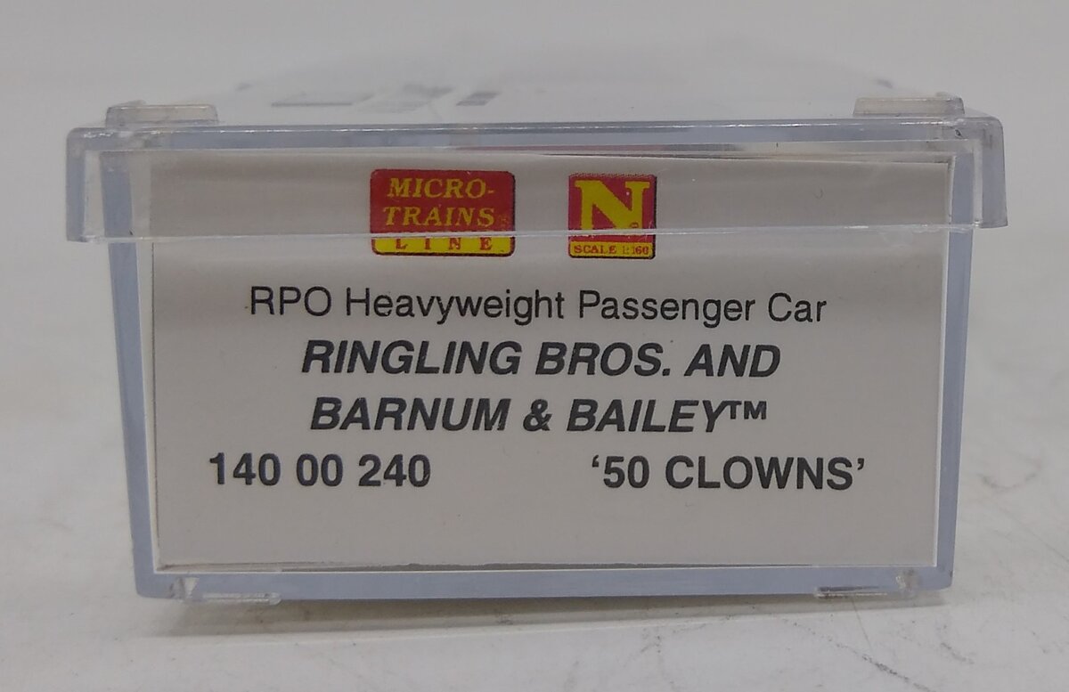Micro-Trains 14000240 N Ringling Bros. Clowns 60' RPO Passenger Car #1