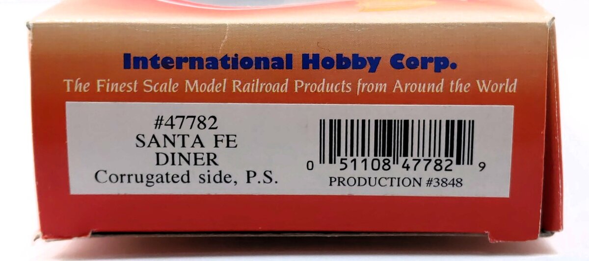 IHC 47782 HO Santa Fe PS Corrugated Side Diner Car #602