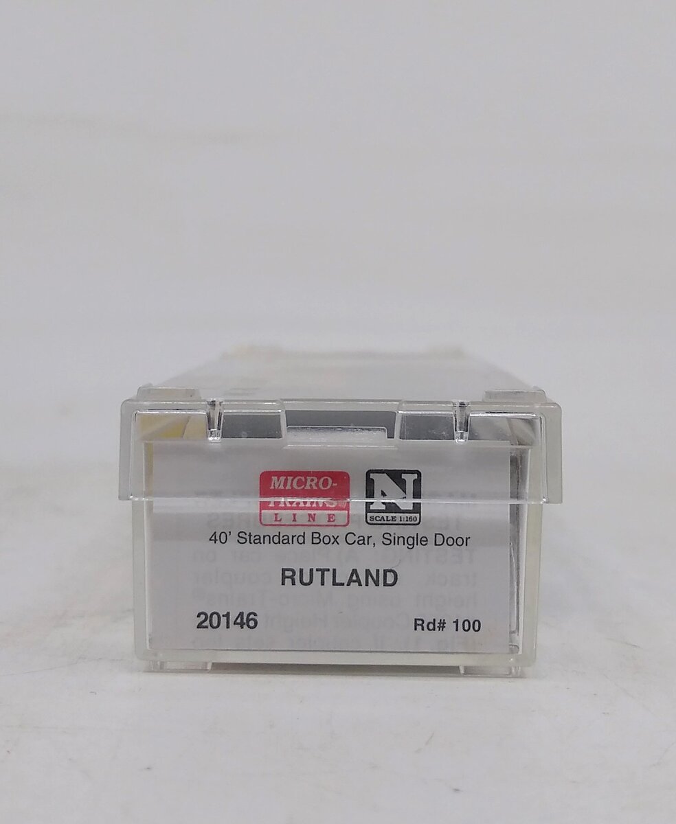 Micro-Trains 02000146 N Rutland 40' Standard Single Door Boxcar #100