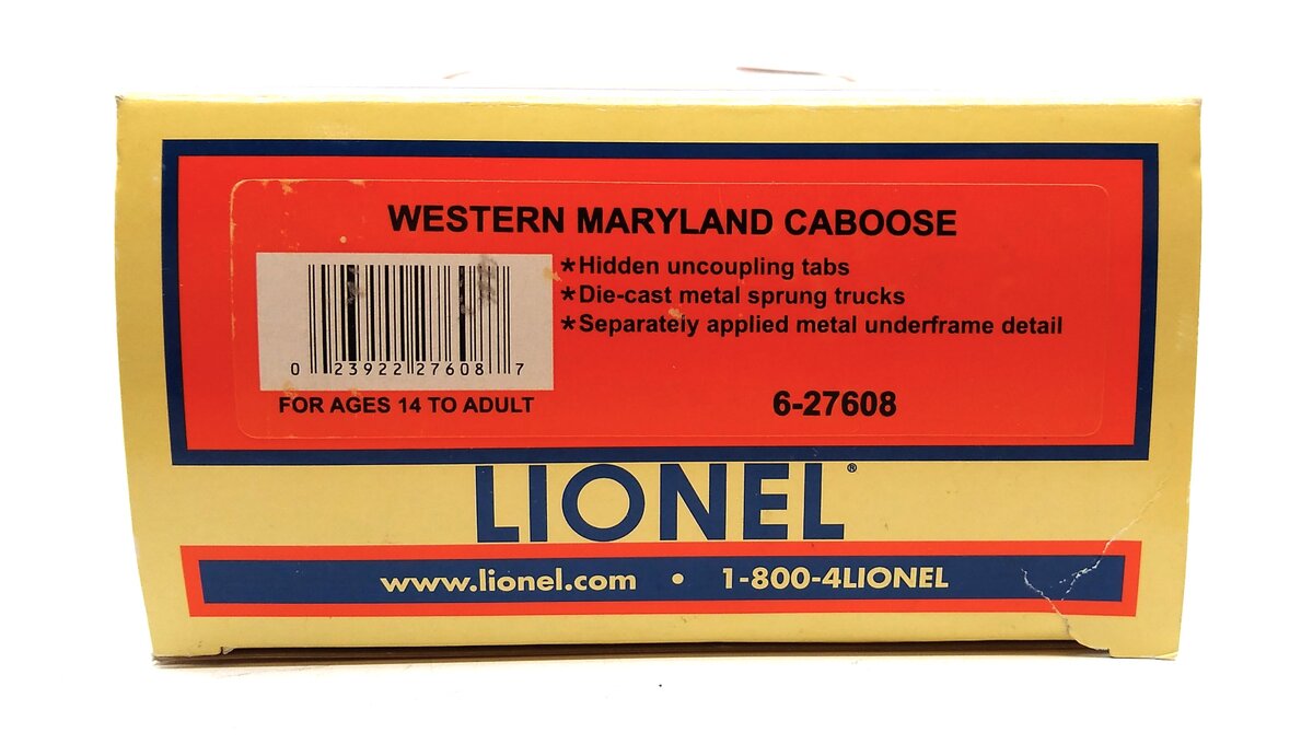 Lionel 6-27608 O WM Northeastern Caboose #1863