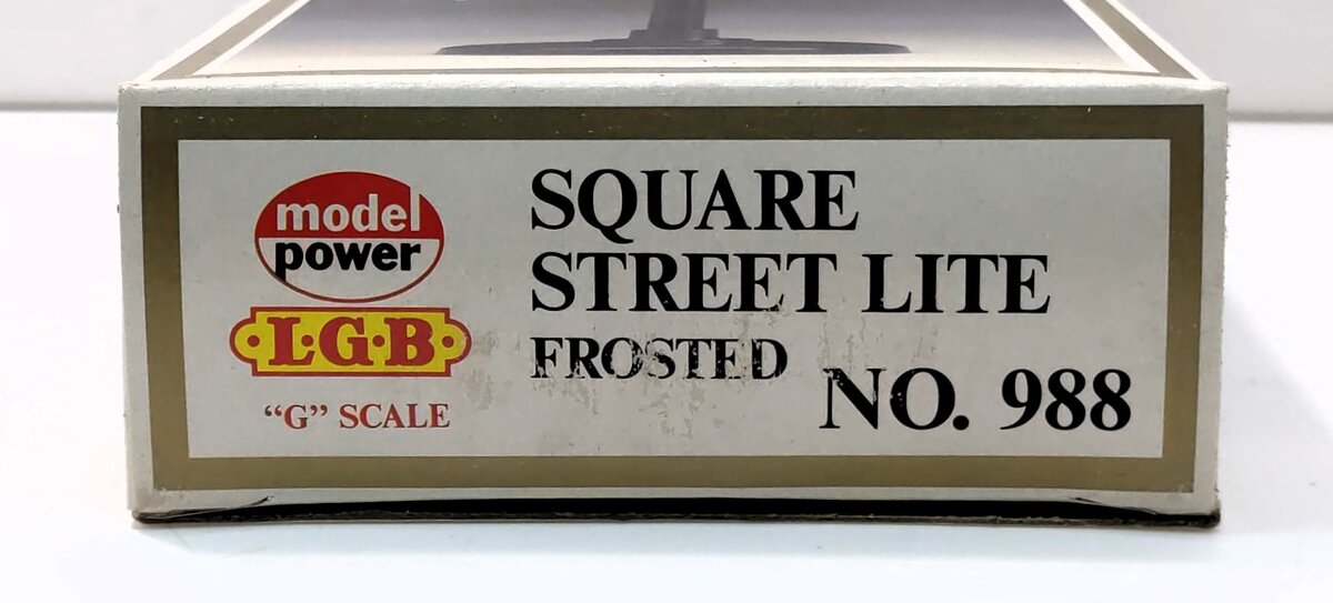 Model Power 988 G Scale Brass Post Square Frosted Street Lite