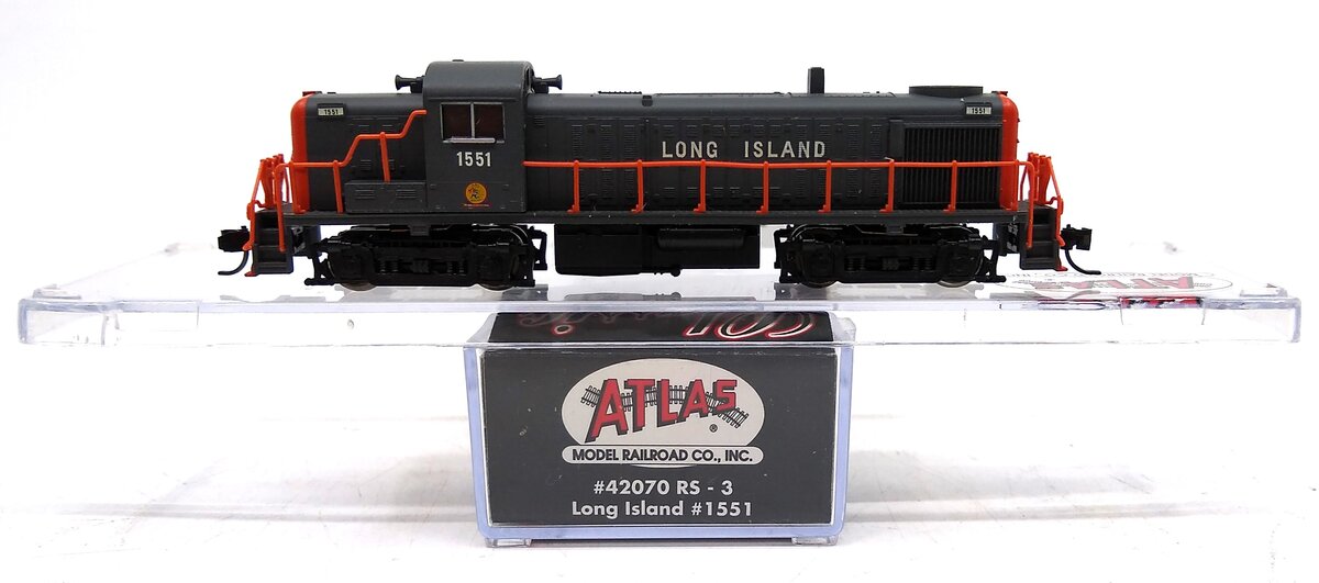 Atlas 42070 N Scale Long Island RS-3 Diesel Locomotive #1551