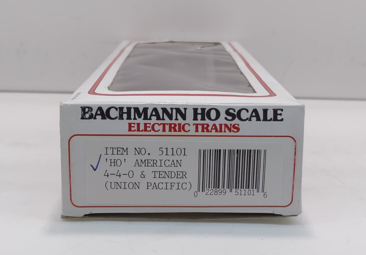 Bachmann 51101 HO Union Pacific 4-4-0 American Steam Locomotive & Tender #119