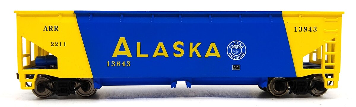 Model Power 2211 HO AAR Alaska 40' Metal Quad Hopper #13843