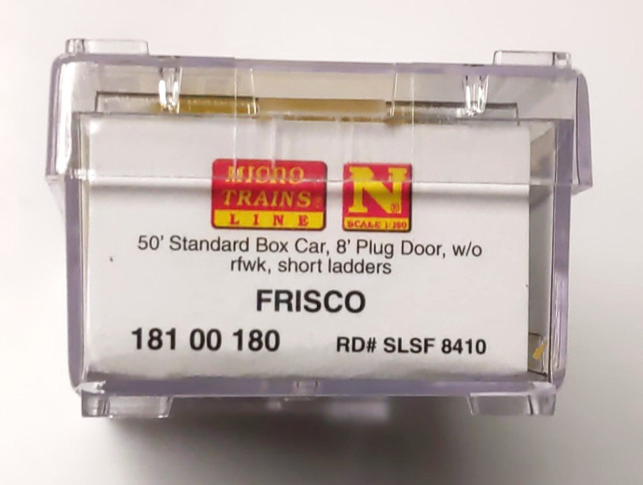 Micro-Trains 18100180 N Frisco 50' Standard Plug Door Boxcar #8410