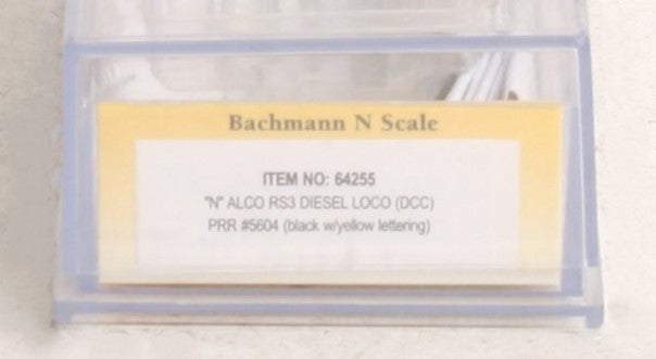 Bachmann 64255 N Pennsylvania Railroad ALCO RS3 Diesel Locomotive DCC #5604