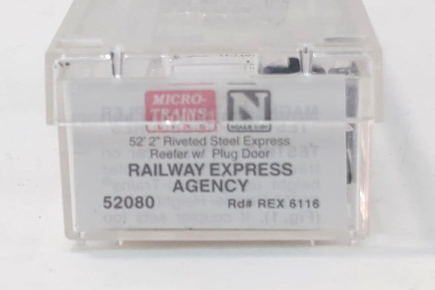 Micro-Trains 05200080 N REA Riveted Steel Plug Door Express Reefer #6116