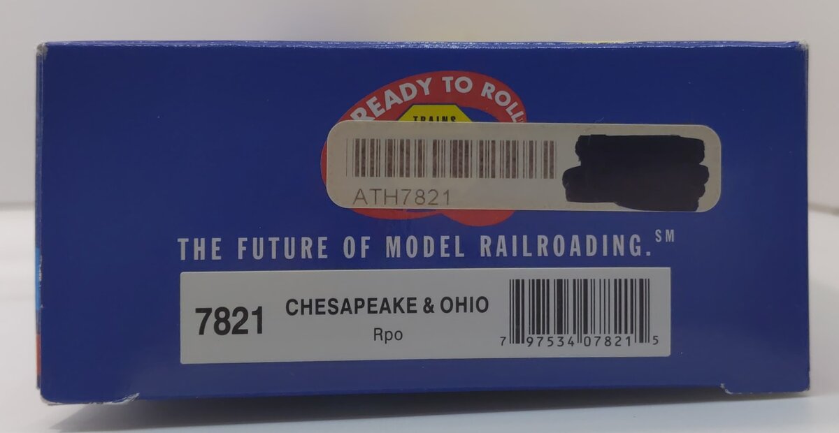 Athearn 7821 HO Scale Chesapeake & Ohio U.S. Mail RPO Car #111
