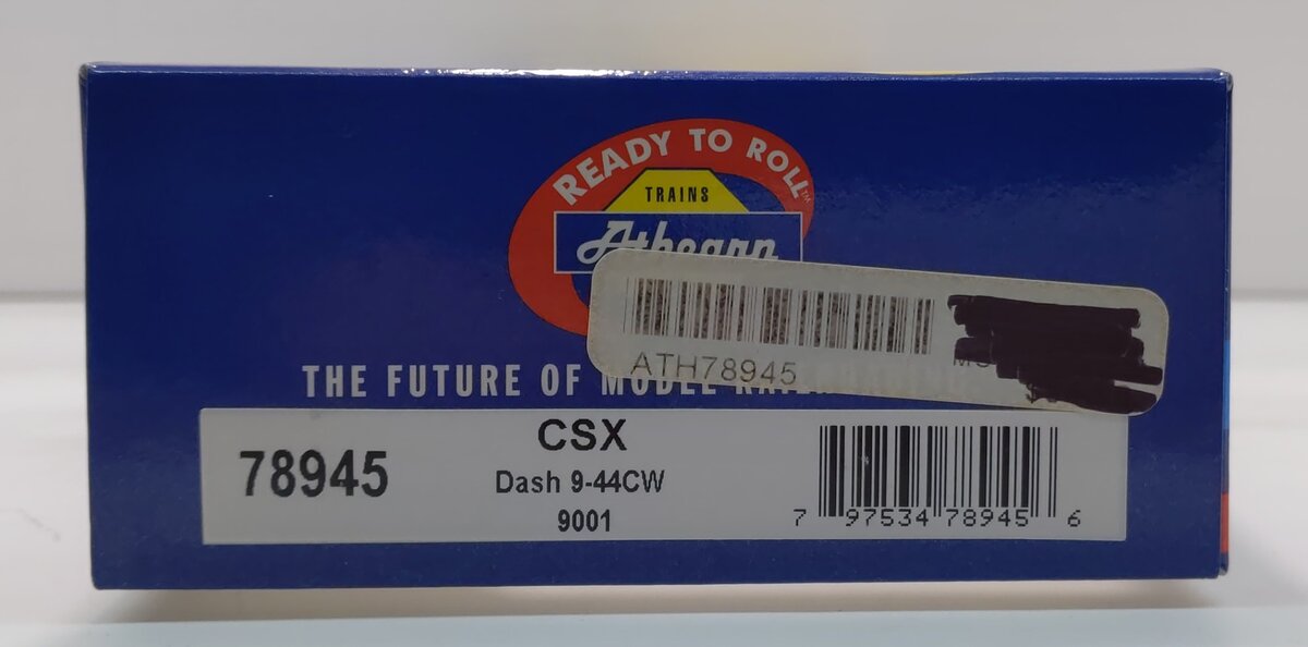 Athearn 78945 HO CSX YN2 Ready to Run C44-9W Diesel Locomotive #9001