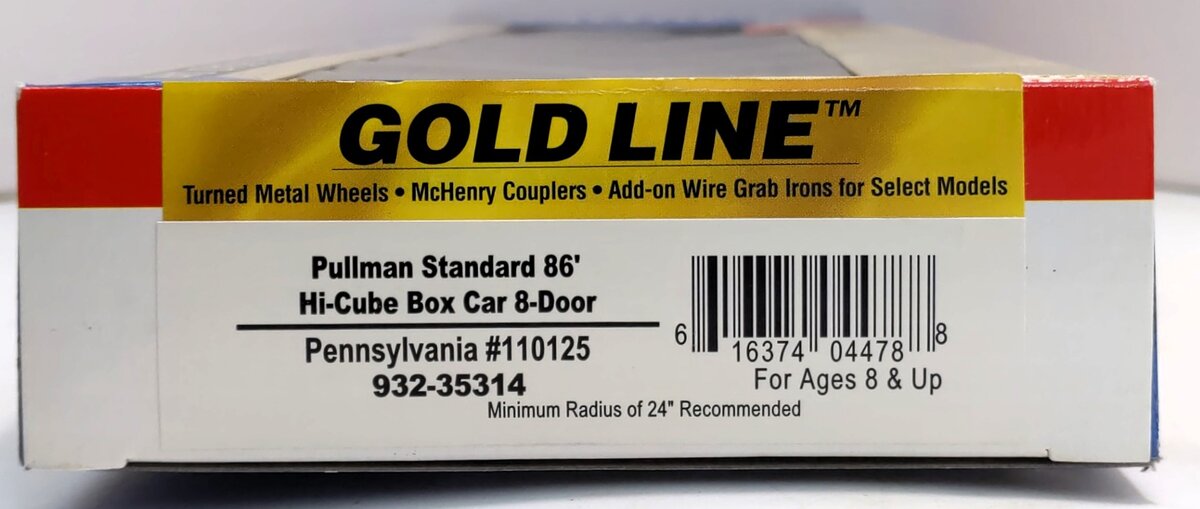 Walthers 35314 HO PRR 86' Hi-Cube Box Car 8-Door #110125