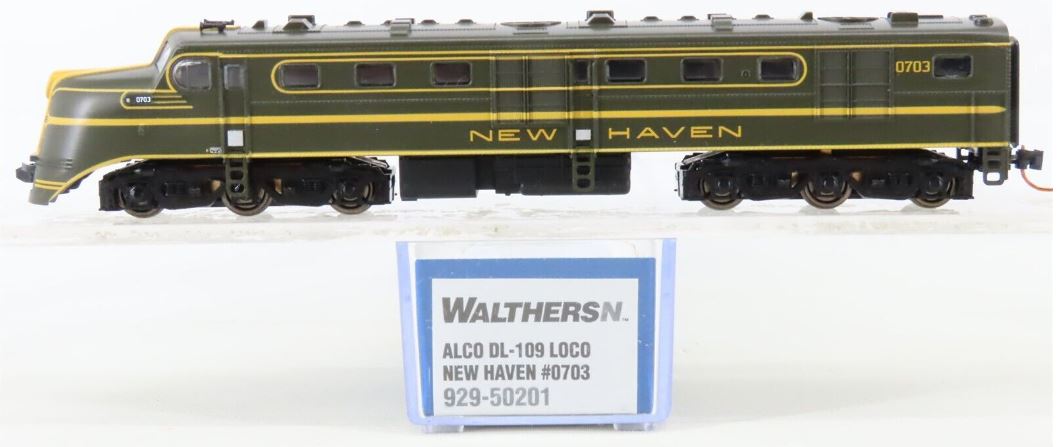 Walthers 929-50201 N New Haven Alco DL-109 Diesel Locomotive #0703