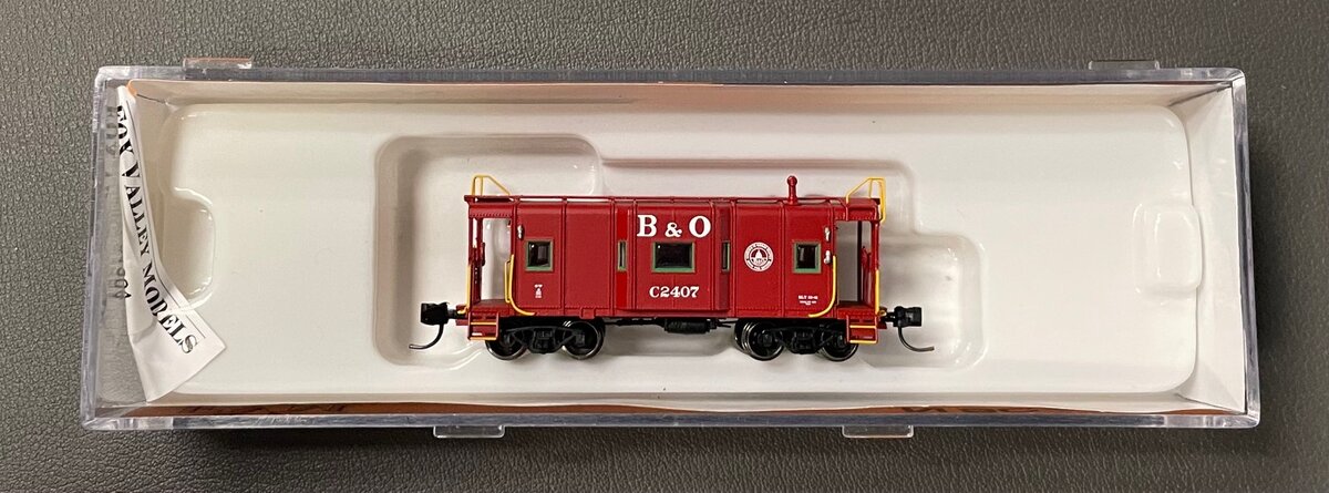 Fox Valley Models 91204 N Scale B&O Caboose #C-2407