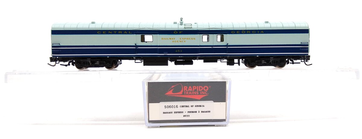Rapido Trains 506016 N Central of Georgia 73' Smooth Side Baggage-Express #453