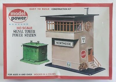 Model Power 432 HO Scale Signal Tower Power Station Building Kit