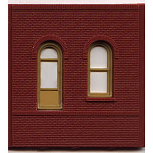 DPM 301-05 HO Dock Level Wall Sections W/Arched Entry Kit