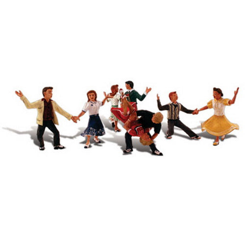 Woodland Scenics A1950 HO Scenic Accents Swingin' Sensation Figures (Set of 6)