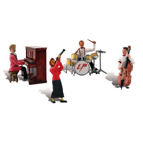 Woodland Scenics A1951 HO Scenic Accents Music To My Ears Figures (Set of 9)