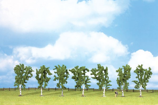 Walthers 949-1164 Short Birch Trees 4" (Pack of 7)