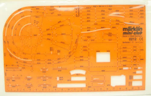 Marklin 0212 Z Track Planning Stencil Trainz