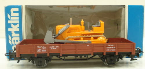 Marklin 4424 HO Scale DB Low Side Gondola Bulldozer