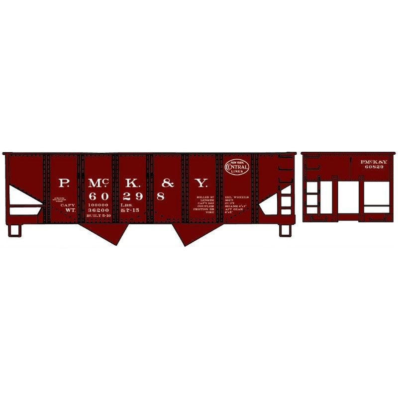 Accurail 81042 HO Pittsburgh McKeesport & Youghiogheny USRA Twin Hopper #60298